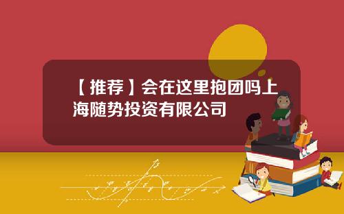 【推荐】会在这里抱团吗上海随势投资有限公司