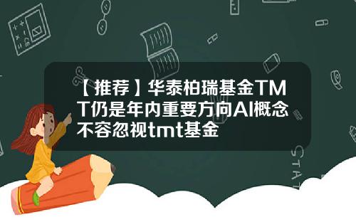 【推荐】华泰柏瑞基金TMT仍是年内重要方向AI概念不容忽视tmt基金