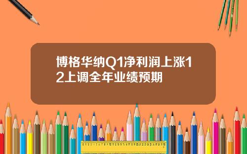 博格华纳Q1净利润上涨12上调全年业绩预期