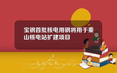 宝钢首批核电用钢将用于秦山核电站扩建项目