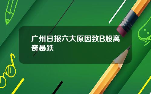 广州日报六大原因致B股离奇暴跌