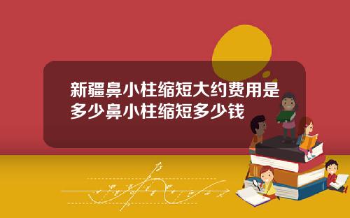 新疆鼻小柱缩短大约费用是多少鼻小柱缩短多少钱