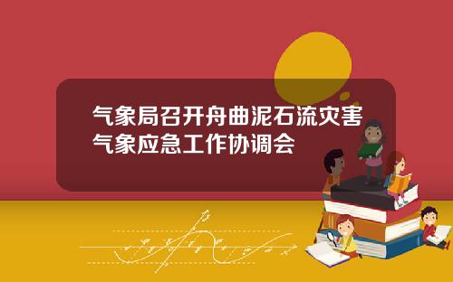 气象局召开舟曲泥石流灾害气象应急工作协调会