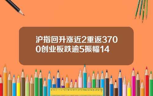 沪指回升涨近2重返3700创业板跌逾5振幅14
