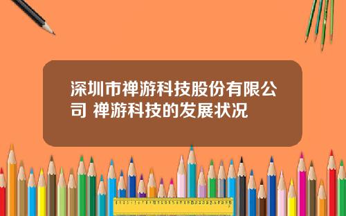 深圳市禅游科技股份有限公司 禅游科技的发展状况