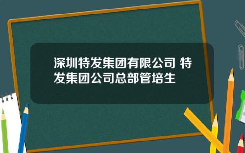 深圳特发集团有限公司 特发集团公司总部管培生