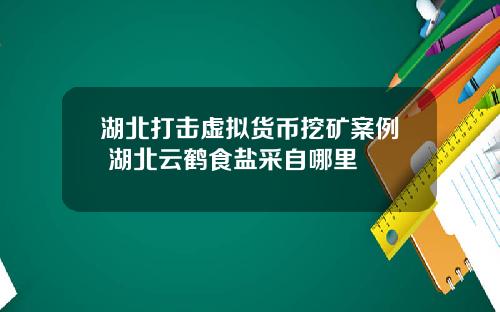 湖北打击虚拟货币挖矿案例 湖北云鹤食盐采自哪里