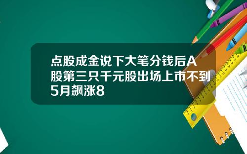 点股成金说下大笔分钱后A股第三只千元股出场上市不到5月飙涨8