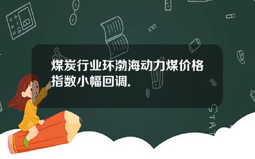 煤炭行业环渤海动力煤价格指数小幅回调.