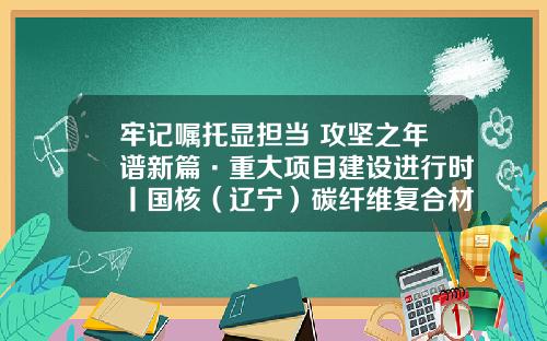 牢记嘱托显担当 攻坚之年谱新篇·重大项目建设进行时丨国核（辽宁）碳纤维复合材料项目加班加点建设——绿色转型“碳”出新路