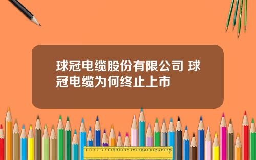 球冠电缆股份有限公司 球冠电缆为何终止上市