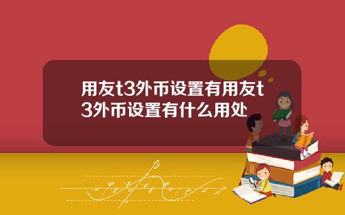 用友t3外币设置有用友t3外币设置有什么用处