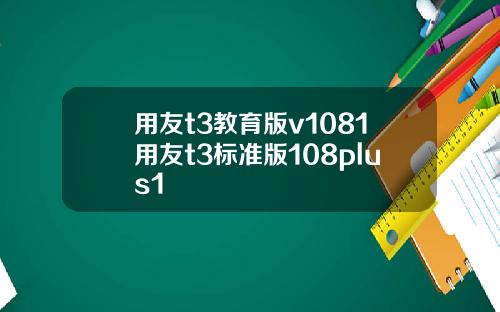 用友t3教育版v1081用友t3标准版108plus1