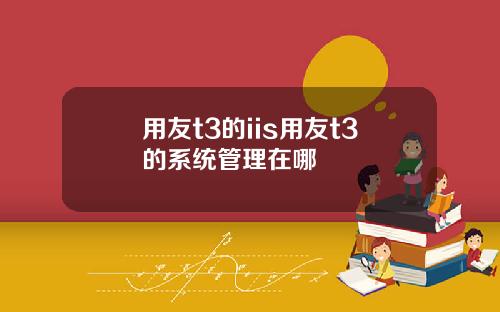用友t3的iis用友t3的系统管理在哪