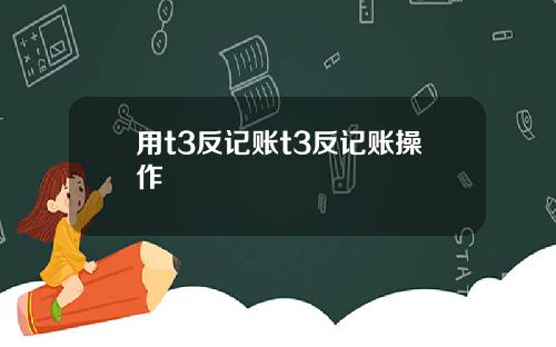 用t3反记账t3反记账操作