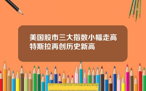 美国股市三大指数小幅走高特斯拉再创历史新高