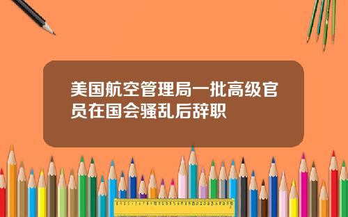 美国航空管理局一批高级官员在国会骚乱后辞职