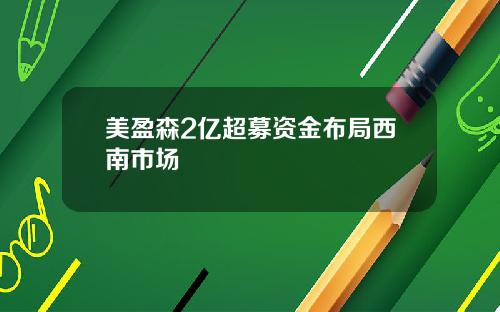 美盈森2亿超募资金布局西南市场