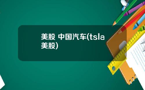 美股 中国汽车(tsla美股)