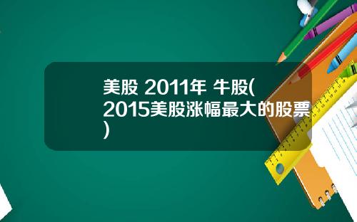 美股 2011年 牛股(2015美股涨幅最大的股票)