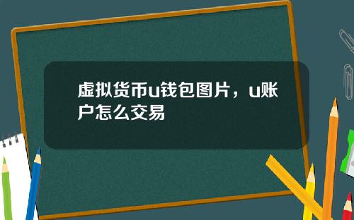 虚拟货币u钱包图片，u账户怎么交易