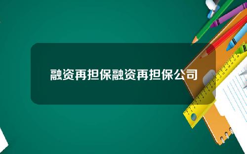 融资再担保融资再担保公司