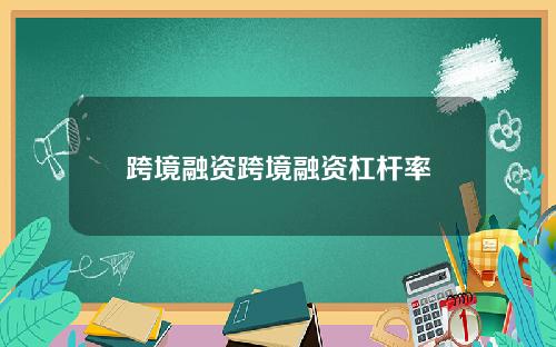 跨境融资跨境融资杠杆率