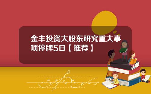 金丰投资大股东研究重大事项停牌5日【推荐】
