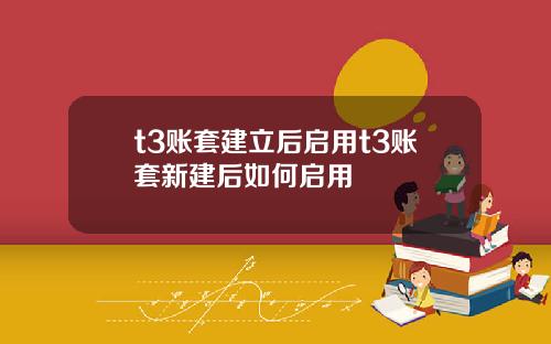 t3账套建立后启用t3账套新建后如何启用