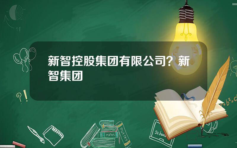 新智控股集团有限公司？新智集团