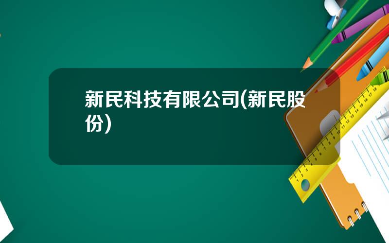 新民科技有限公司(新民股份)