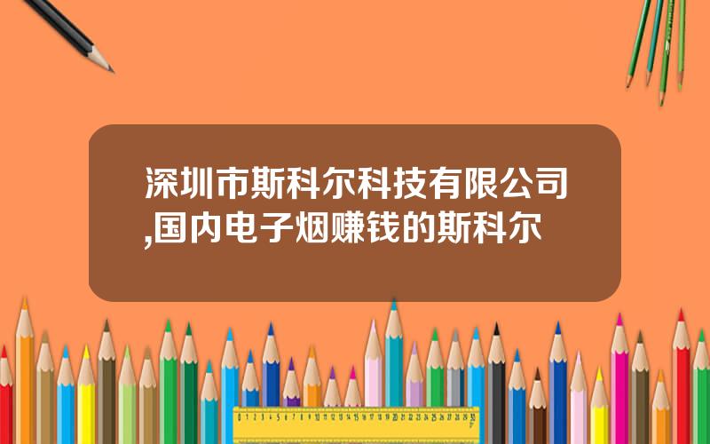 深圳市斯科尔科技有限公司,国内电子烟赚钱的斯科尔