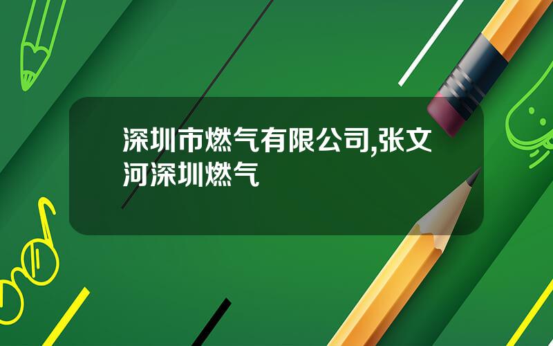 深圳市燃气有限公司,张文河深圳燃气