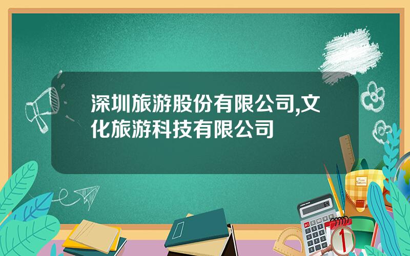 深圳旅游股份有限公司,文化旅游科技有限公司