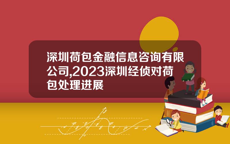 深圳荷包金融信息咨询有限公司,2023深圳经侦对荷包处理进展