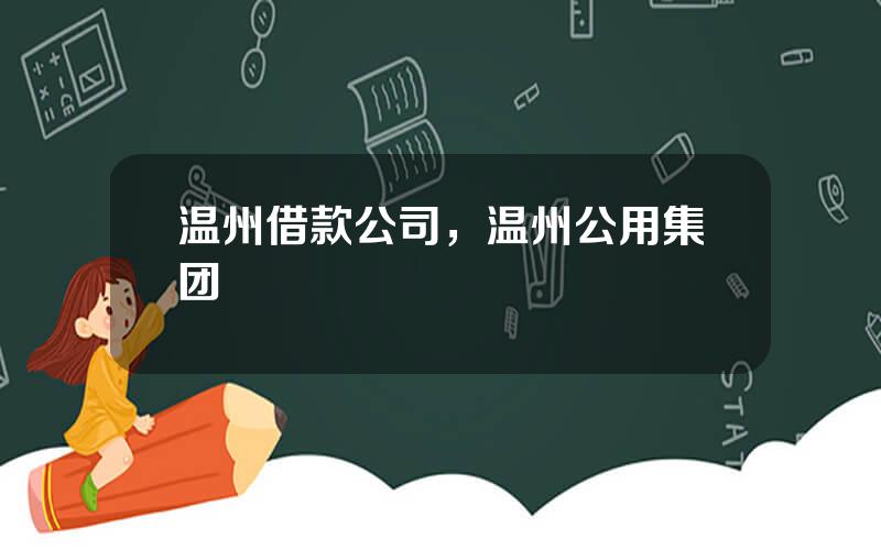 温州借款公司，温州公用集团