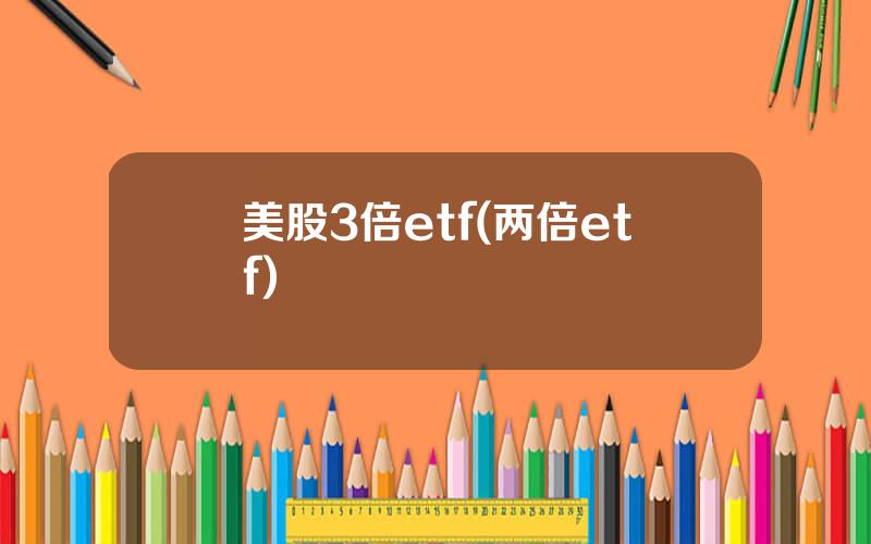 美股3倍etf(两倍etf)