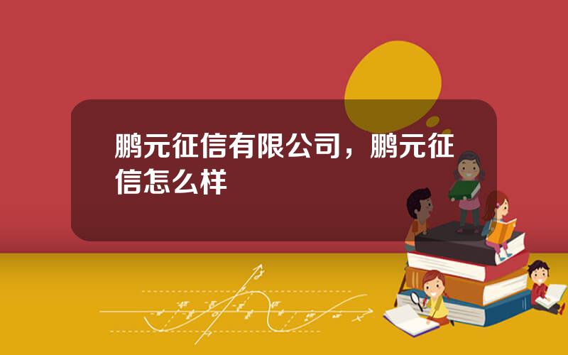 鹏元征信有限公司，鹏元征信怎么样